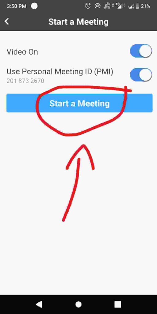 zoom mobile meeting